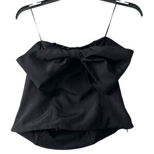 Express Black Bow Detail Blouse